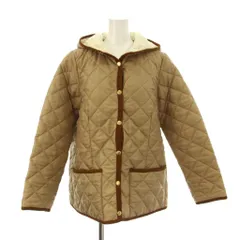 トラディショナルウェザーウェア Traditional Weatherwear ジャケット 上着 36 ベージュ 茶 キルティング フード付き 長袖 L192APQCO0148A /JP