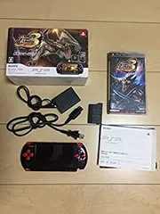【中古】「非常に良い」PSP「プレイステーション・ポータブル」 新米ハンターズパック ブラック/レッド(PSPJ-30020)（メーカー生産終了）