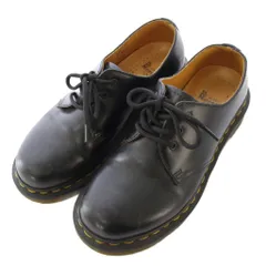 ドクターマーチン DR.MARTENS 3ホール ドレスシューズ レースアップ レザー ワンカラー 厚底 UK4 黒 ブラック /BB