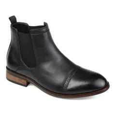 バンス メンズ シューズ ブーツ・レインブーツ チェルシーブーツ チェルシー Vance Co Garrett Mens Chelsea Boots Black ブラック