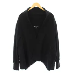 ワイスリー Y-3 ヨウジヤマモト ジャケット アウター フリース ストレッチ 前開きトッパー ロゴ ショート丈 ワンカラー S 黒 ブラック /BB