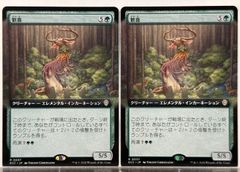 MTG 滅びし者の勇者 MID 日本語 ボックス特典 拡張枠 FOIL4枚セット