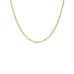 KY9 Rope3mm (Gold) イエローゴールドロープチェーン ネックレス