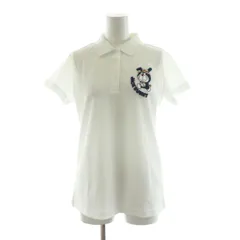 ジャックバニー JACK BUNNY タグ付き ポロシャツ ドラえもん ゴルフウェア ポップコーンジャガード 半袖 1 ホワイト /NQ