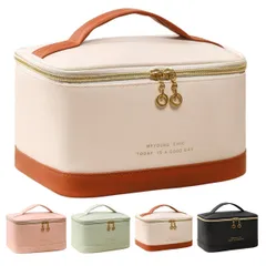 【人気商品】軽量 持ち運び 防水 旅行/出張用 トラベルポーチ コスメティックバッグ クッションポーチ ブラシポケット化粧品 バニティータイプ 収納バッグ リボンハンド 仕切り 大容量 コンパクト おしゃれ 化粧ポーチ かわいい レディース 小物整理 メイクポ