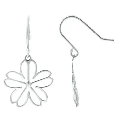Aleure Precioso レディース アクセサリー ピアス・イヤリング Aleure Precioso Daisy Flower Drop Fishhook Earringsilver Tone シルバー