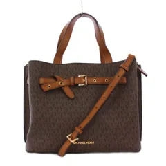 マイケルコース MICHAEL KORS エミリア ショルダーバッグ ハンドバッグ 2WAY ブラウン /KH