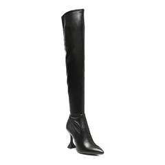 ロンドンラグ レディース シューズ ブーツ・レインブーツ London Rag Brandy Womens ThighHigh Boots Black ブラック