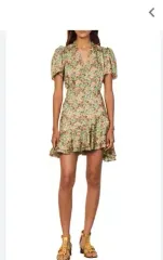 サンドロ SANDRO フラワー パータン ONE PIECE 36サイズ 正規品