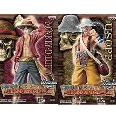 【中古】（非常に良い）バンプレスト ワンピースDXフィギュア THE GRANDLINE MEN Vol.10 全2種セット ルフィ&ウソップ