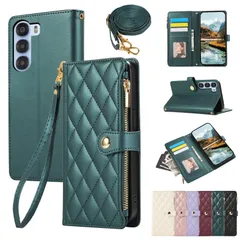 【数量限定】肩掛け カード収納 手帳型 手帳型 ケース ジップ付き財布 ケース ケース ケース 横置き機能 5g s ヌビア 女性 シンプル 人気 ひし形柄 A403ZT お洒落 ショルダー 用 5G 5G スマホケース S S Nubia (ダークグリーン)