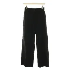 セオリーリュクス theory luxe 25SS Lush Linen Claude リネン混 パンツ ワイド 36 黒 03-5206401 /YM