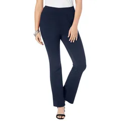 ロアマンズ レディース ボトムス カジュアルパンツ プラスサイズ トール Roamans Womens Plusize Tall Essential Stretch Yoga Pant Navy ネイビー
