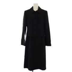 ユキトリイ YUKI TORII ブラックフォーマル 喪服 セットアップ ジャケット ワンピース 半袖 ミモレ丈 9AR 黒 /BM