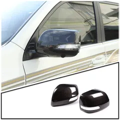 新品 DIYUCAR 車 ドアミラー サイドミラーカバー 外装 カスタム パーツ 左右セット ABS樹脂 トヨタ ランドクルーザープラド 2010-2019に対応 (カーボン調)