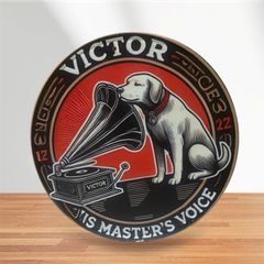 Victor ビクター ニッパー 犬 ヴィンテージ アメリカン雑貨 ブリキ看板