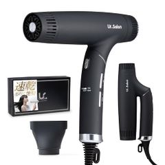 吹風機 大風量 速乾 雙重修護離子 可摺疊 遠紅外線 潤澤亮麗秀髮 蓬鬆豐盈 輕巧便攜 靜電消除 靜音 風量3檔 溫度4檔 專利認證 1200W 自動清潔功能 PSE認證@