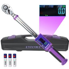 數位扭力扳手 1/2英吋 12.7mm 11-220Nm 高精度±2% 大型LCD 扭力數值預設 反應速度快 3模式(峰值/追蹤/穿透) 5單位切換 資料儲存500組 自動關閉&警報 防鏽 耐用設計 校正證明書附帶 收納@