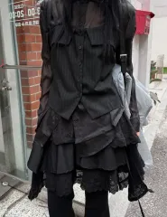 ジグザグ ウファ シースルー シャツ＆トップス