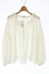 アースミュージック&エコロジー EARTH MUSIC & ECOLOGY ブラウス 長袖 シフォン F 白