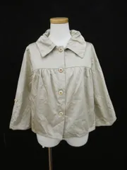 シンプリシテェ Simplicite ジャケット ステンカラー 五分袖 ショート ベージュ /ny