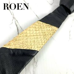 専用 Roen パイソン ベルト ロエン ヒロムタカハラ ターコイズ