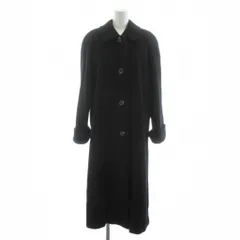 バーバリーズ Burberrys ヴィンテージ ステンカラーコート ロング 裏地総柄 7AR 黒 ブラック FTA35-824-09 /KU