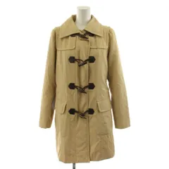 バーバリーブルーレーベル BURBERRY BLUE LABEL ノバチェック ダッフルコート ミドル丈 中綿 アウター 38 ベージュ FNF27-725-42 /AN60