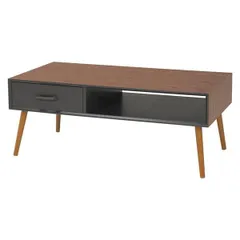 ローテーブル センターテーブル 約幅100cm ブラウン 木製脚付き 組立式 脚・取手のみ リビング ダイニング インテリア家具