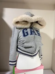 GAP ジップアップパーカー  ファー  y2k  ギャル  平成  短丈  リメイク