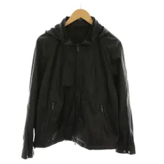 ジョセフオム JOSEPH HOMME レザージャケット フード付き 羊革 