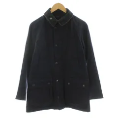 バブアー Barbour MALLALIEUS ビデイルSL ツイード ステンカラージャケット ブルゾン ヘリンボーン柄 ウール 36 紺 ネイビー MWO0244NY71 /KU