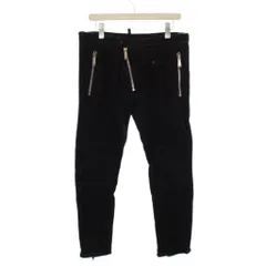 ディースクエアード DSQUARED2 18SS Leather Biker バイカー スキニーパンツ 50 黒 S71KB0069 /KH