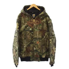 カーハート carhartt リアルツリーカモ アクティブジャケット フーディ ジップアップ XL カーキ /KH