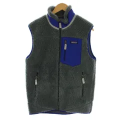 パタゴニア Patagonia クラシック・レトロX・ベスト ジャケット ジップアップ M グレー 青 23048 /BM