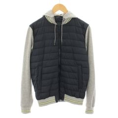 未使用✨ ヘルノ パーカー 中綿ジャケット 切り替え メンズ グレー 50 