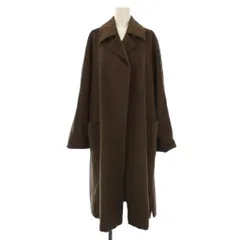 マックスマーラ MAX MARA チェスターコート ロング ウール アンゴラ カシミヤ 36 ブラウン /BM