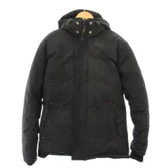 アウトドアサバイバルカナダ OUTDOOR SURVIVAL CANADA ダウンジャケット ナイロン アウター フード ワンカラー M 黒 ブラック ENTRAX800 /BB