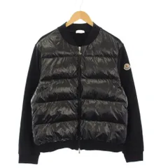 ★3日以内返品可★ 極美品 MONCLER モンクレール ポリエステル MAGLIA APERTA CON CA パデットスウェット L 8G00020809KZ999 パーカー ブラック 綿 ポリエステル ダウン レディース MAGLIA APERTA CON ZIP – TIME AFTER TIME