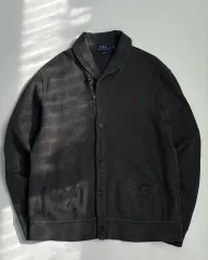 L ポロ ラルフローレン エステート リップ ショールカラー コットン カーディガン