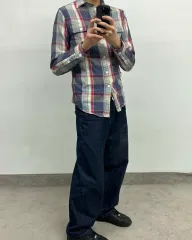 S ポロラルフローレン アンカー パータン フランネル CHECK シャツ