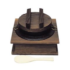美品 南部鉄器 鉄鍋 2点セット 木蓋・しゃもじ付 及源 盛栄堂 OIGEN