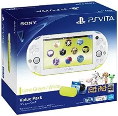 【中古】「非常に良い」PlayStation Vita Value Pack ライムグリーン/ホワイト