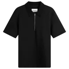 ジル・サンダー メンズ トップス ポロシャツ Jil Sander Zip Short Sleeve Polo Black ブラックのサムネイル