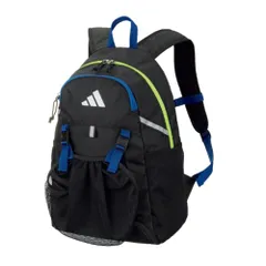 新品 adidas(アディダス)サッカー リュック バッグ ボール用デイパック キッズ ブラック×ブルー x イエロー 横31×縦45×奥行18cm ADP43BKYB