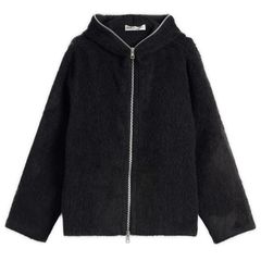 アワーレガシー メンズ アウター ジャケット・ブルゾン フーデッドジャケット ウール Our Legacy Hairy Wool Full Zip Hooded Jacket Black ブラック