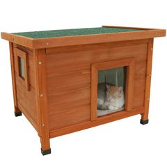 犬用木製ハウス 傾斜屋根 105cm - メルカリ