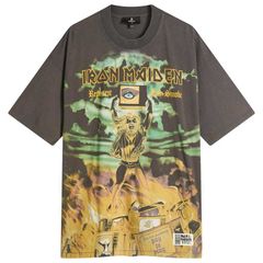 リプレゼント メンズ トップス Tシャツ Represent Iron Maiden Holy Smoke TShirt Sunfade Grey グレー