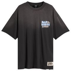 リプレゼント メンズ トップス Tシャツ Represent Iron Maiden Anniversary Tshirt Stained Black ブラック