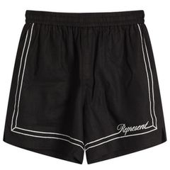リプレゼント メンズ ボトムス ハーフパンツ・ショーツ Represent Border Vacation Short Jet Black ブラック